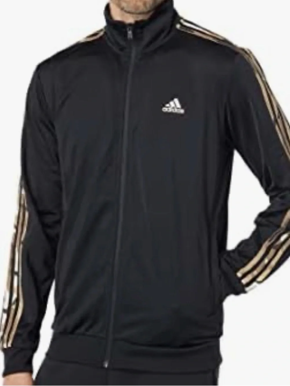 Adidas Black Lightweight sets of jacket and pants with camouflage Stripes